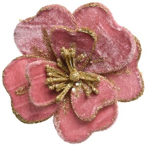Фиалка Бархатная 14 см благородный розовый, клипса Kaemingk фото 1