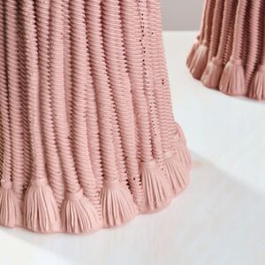 Декоративный подсвечник Grande Tassel 26 см пудровый EDG (ЭДГ) фото 6