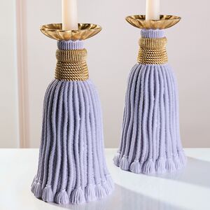 Декоративный подсвечник Grande Tassel 26 см лавандовый EDG фото 2