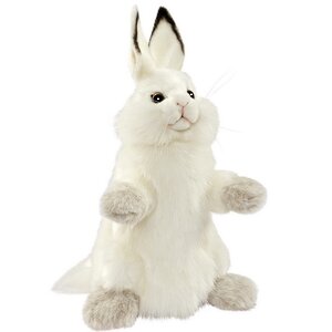 Мягкая игрушка - перчатка Белый Кролик 34 см Hansa Creation фото 1