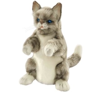 Мягкая игрушка - перчатка Кот жаккардовый 28 см