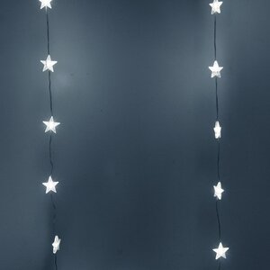 Светодиодная гирлянда на окно Звездочки 3*1 м, 80 холодных белых LED ламп, прозрачный ПВХ, контроллер, IP20 Serpantin (Серпантин) фото 3