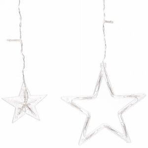 Светодиодная гирлянда бахрома Звезды 2.5*0.9 м, 138 холодных белых LED ламп, прозрачный ПВХ, контроллер, IP20 Serpantin (Серпантин) фото 3