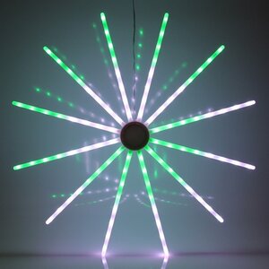 Светодиодная фигура Огненный Круг 70 см, 96 RGB LED ламп, пульт управления, IP20 Serpantin фото 8