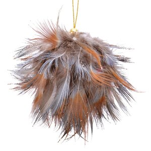 Елочный шар из перьев Тирольская История: Больцано 12 см Kaemingk фото 1