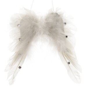 Украшение Крылья ангела, 18*15 см, белый, подвеска Kaemingk фото 1