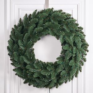 Венок с лампочками Нормандия 60 см, 72 теплых белых LED ламп,  ЛИТАЯ + ПВХ Triumph Tree фото 3