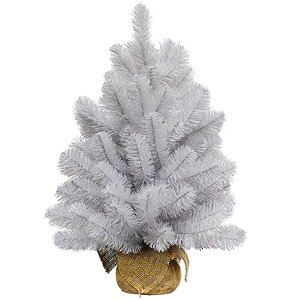 Искусственная белая елка Исландская белоснежная в мешочке 90 см, ПВХ