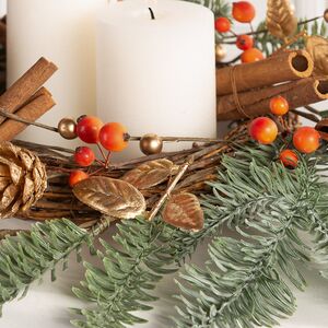 Новогодний венок для свечи Gluhwein 40 см Kaemingk фото 4