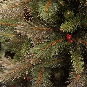 Искусственная елка Регина с шишками и ягодами 155 cм, ЛЕСКА + ПВХ Black Box фото 3