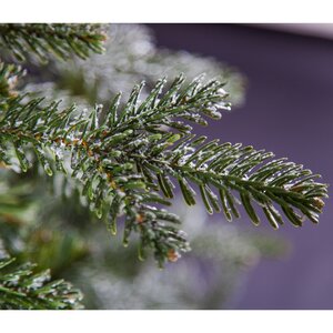 Искусственная елка Хрустальная заснеженная 155 см, ЛИТАЯ + ПВХ Black Box фото 5