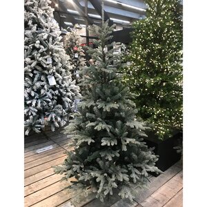 Искусственная елка Хрустальная заснеженная 155 см, ЛИТАЯ + ПВХ Black Box фото 6