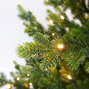 Искусственная елка с огоньками Городская 230 см, 320 теплых белых ламп, ЛИТАЯ 100% Black Box (Блэк Бокс) фото 2