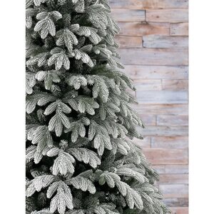 Искусственная елка Полярная заснеженная 230 см, ЛИТАЯ + ПВХ Black Box фото 2