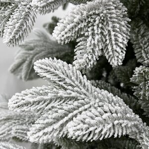 Искусственная елка Полярная заснеженная 155 см, ЛИТАЯ + ПВХ Black Box фото 4