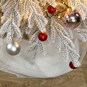 Искусственная елка с гирляндой и игрушками Финская: Зимняя Ягода заснеженная 210 см, 700 теплых белых LED, контроллер, ЛИТАЯ 100% Winter Deco фото 8
