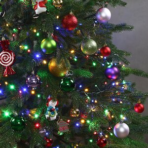 Искусственная елка с гирляндой и игрушками Финская: Полька Джой 210 см, 700 разноцветных LED, контроллер, ЛИТАЯ 100% Winter Deco фото 5