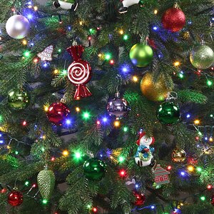 Искусственная елка с гирляндой и игрушками Финская: Полька Джой 180 см, 540 разноцветных LED, контроллер, ЛИТАЯ 100% Winter Deco фото 10
