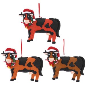 Елочная игрушка Корова Патриция - Рождественские приключения 13 см, подвеска