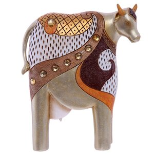 Декоративная фигурка Корова Нанди - золотая жемчужина Индии 19*15 см Winter Decoration фото 1