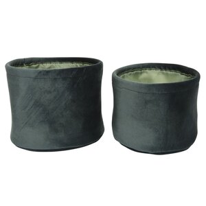 Набор корзин для хранения Sorrento 12-14 см, 2 шт, темно-зеленый Kaemingk фото 1
