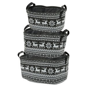 Набор корзин для хранения Winter Season 32-42 см, 3 шт Kaemingk фото 1