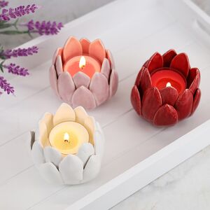 Керамический подсвечник Цветок Иммаколета 7 см пудрово-розовый Koopman фото 6