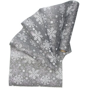 Ткань для декора Снежное Танго 28*250 см дымчатая