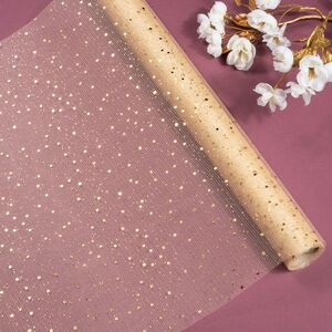 Ткань для декора Сетка Ивелин 39*200 см золотая Koopman фото 1