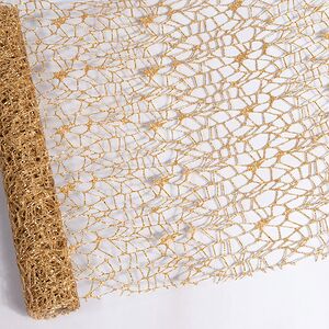 Ткань для декора Ажурная Сетка Hayfield 28*150 см золотая Koopman фото 2