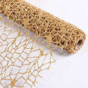 Ткань для декора Ажурная Сетка Hayfield 28*150 см золотая Koopman фото 3