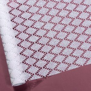 Ткань для декора Ажурная Сетка Steppe 28*150 см белая Koopman фото 3