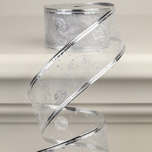 Декоративная лента Элеганца - Мыльные Пузыри 270*4 см серебряная Koopman фото 1