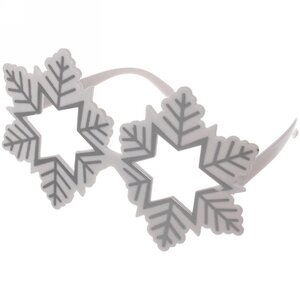 Новогодние очки Снежинки 16*10 см Serpantin фото 1
