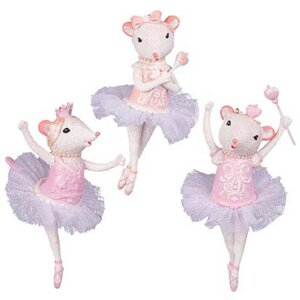 Ёлочная игрушка Мышь Балерина Мирабелль 13 см, подвеска Holiday Classics фото 2
