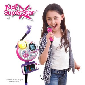 Микрофон на стойке Караоке Kidi Super Star с дискошаром, совместим с MP3 Vtech фото 6