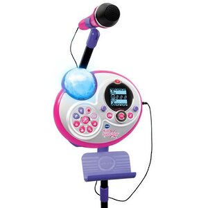 Микрофон на стойке Караоке Kidi Super Star с дискошаром, совместим с MP3 Vtech фото 4