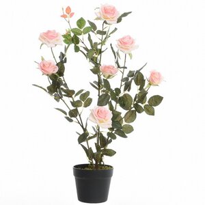 Искусственный цветок в горшке Роза Dolce Vita 80 см Kaemingk фото 2