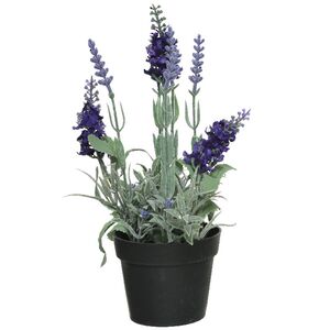 Искусственный цветок в горшке Лаванда Royal Purple 25 см Kaemingk фото 2