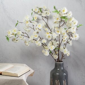 Декоративная ветка Цветущая Сакура 112 см, белая Kaemingk фото 1