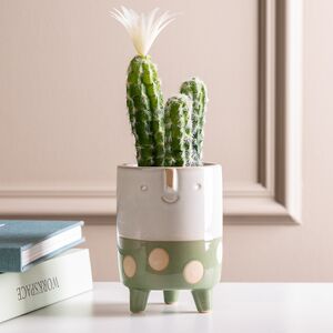 Искусственное растение в горшке Кактус White Pearl 24 см Kaemingk фото 2