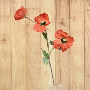 Искусственный цветок Мак - Red Charmique 71 см Kaemingk фото 2