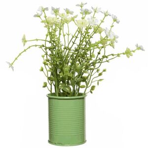 Искусственный цветок в кашпо Вербена 22 см, белый Kaemingk фото 3