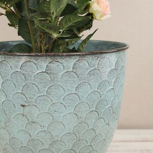 Декоративное кашпо Голубое Солнце 32*27 см, металл Kaemingk фото 2