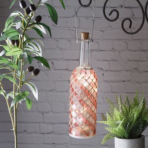 Светильник-бутылка Greek Rose 30 см на батарейках, стекло Kaemingk фото 2