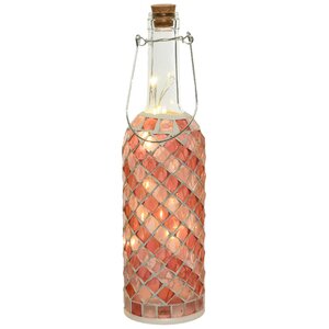 Светильник-бутылка Greek Rose 30 см на батарейках, стекло Kaemingk фото 3