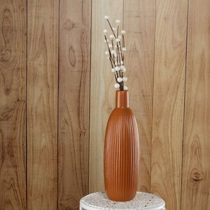 Фарфоровая ваза для цветов Кослада 26 см терракота Kaemingk фото 1