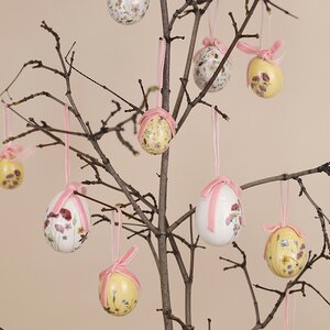 Пасхальные украшения Яйца Poppy Easter 3-5 см, 12 шт, подвеска Kaemingk фото 2