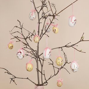 Пасхальные украшения Яйца Poppy Easter 3-5 см, 12 шт, подвеска Kaemingk фото 3