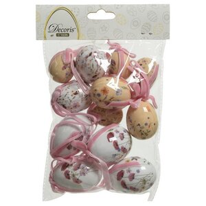 Пасхальные украшения Яйца Poppy Easter 3-5 см, 12 шт, подвеска Kaemingk фото 5